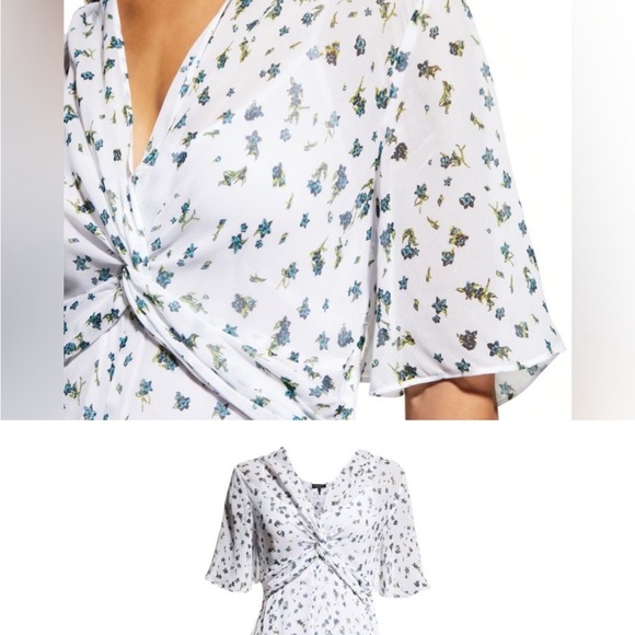 NWT rag & bone Tamar Sheer Floral Print
Maxi Dress White - Picture 4 of 4